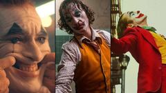 Distintos fotogramos de Joaquin Phoenix como el Joker