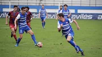 Imagen de un partido del Avilés Stadium.