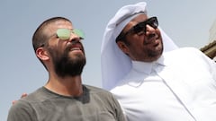 Gerard Pique, Jordi Alba and Sergio Busquets 'on tour' in Qatar