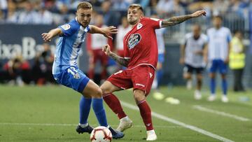 Ontiveros, en el partido del Playoff ante el Deportivo de la Coru&ntilde;a.