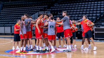 26/08/22 ENTRENAMIENTO DE LA SELECCION ESPA?OLA ESPA?A DE BALONCESTO PI?A GRUPO