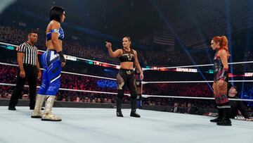 Bayley, Shayna Baszler y Becky Lynch durante Survivor Series.
