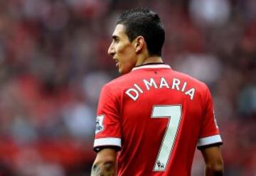 Ángel Di María es por lejos el jugador que más vende camisetas con 9,59% en Manchester United.