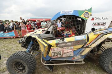 El piloto brasileño Reinaldo Varela (CAN-AM) gana el Dakar 2018 en la categoría UTV