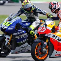 Rossi sobre las 'salvadas' de Márquez: "Es impresionante"