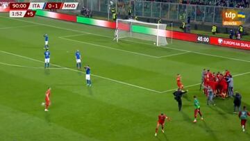 El gol que derrumbó a Italia y la dejó sin Mundial otra vez