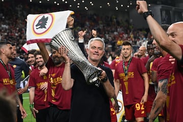 Mourinho's Roma won the first ever UEFA Europa Conference League final against Feyenoord in 2022. 