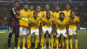 Tigres previo a la final de ida contra León.