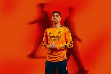 El naranja, protagonista de la segunda equipación del Real Madrid