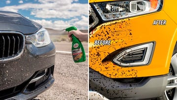 Ejemplos de uso del limpiador de insectos para el coche