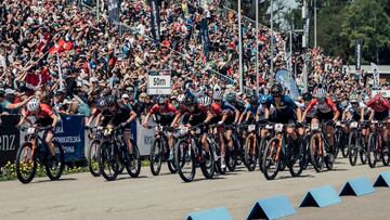 Rebecca McConnell performs at UCI XCO World Cup in Nove Mesto na Morave, Czech Republic on May 15, 2022 // Bartek Wolinski / Red Bull Content Pool // SI202205151219 // Usage for editorial use only // 