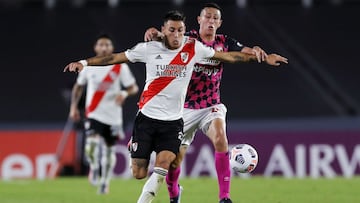 Con el triunfo heroico logrado ante Independiente Santa Fe, el equipo de Gallardo queda al borde de la clasificaci&oacute;n con solo un partido por jugar.