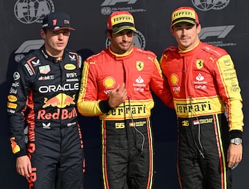 Top-3 de la parrilla del GP de Italia en Monza. F1 2023.