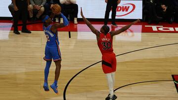 Shai Gilgeous-Alexander brilla y el Thunder aplasta a los Raptors en Toronto