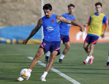 Savic durante el partido amistoso.