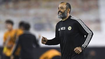 Nuno, tras el duelo ante Olympiacos.