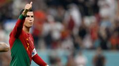 LUSAIL, QATAR - DECEMBER 06: Cristiano Ronaldo of Portugal after the match at the FIFA World Cup Qatar 2022 Round of 16 match between Portugal and Switzerland at Lusail Stadium on December 6, 2022 in Lusail City, Qatar. (Photo by Richard Sellers/Getty Images)