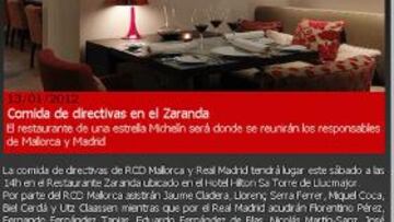 <strong>EL MALLORCA AGASAJA AL MADRID.</strong>