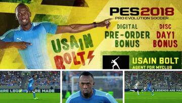 Revolución en el PES 18: ¡podrás jugar con Bolt! Impresionante cómo celebra los goles