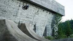 Brandon Semenuk performs at an abandoned mine site during the filming of a RAW 100 video for Red Bull Canada on July 8, 2020 in Vancouver, BC, Canada // Ian Collins/Red Bull Content Pool // SI202010080500 // Usage for editorial use only // 