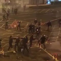 Las vergonzantes imágenes de los incidentes en Bilbao