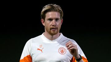 Soccer Football - Club World Cup - Semi-Final - Manchester City Training - Jeddah, Saudi Arabia - December 18, 2023 Manchester City's Kevin De Bruyne during training REUTERS/Amr Abdallah Dalsh