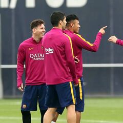 Penúltimo entrenamiento antes de viajar a Sevilla del Barça