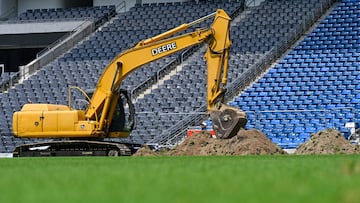 General view during the opening of works at the BBVA Bancomer Stadium prior to the 2026 FIFA World Cup, on May 20, 2025, Monterrey, Nuevo Leon, Mexico.