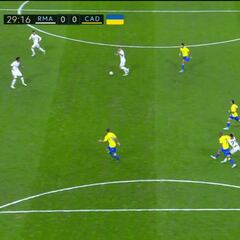 Fali pudo ver la roja por su acción con Rodrygo