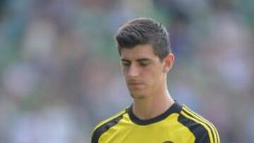 Courtois, durante el partido.
