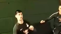 ¡Increíble entrenamiento de Courtois!