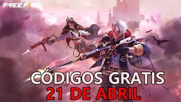 Free Fire | Códigos de hoy domingo 21 de abril de 2024: recompensas gratis