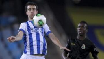 El defensa de la Real Sociedad Mikel Gonz&aacute;lez.