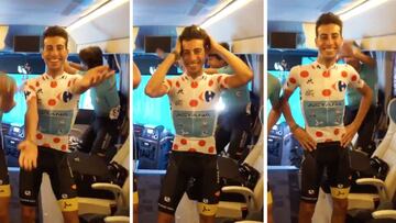 Fabio Aru, ídolo total : celebró victoria bailando 'La Macarena'