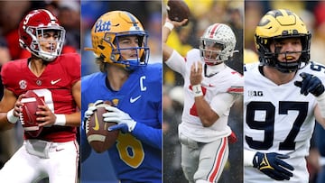 Los quarterbacks Bryce Young, Kenny Pickett y C.J. Stroud y el defensive end Aidan Hutchinson fueron elegidos como finalistas para el Trofeo Heisman 2021.