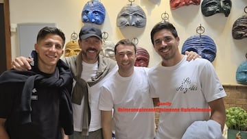 La familia Simeone junta.