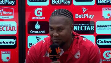 Hugo Rodallega anotó en la victoria de Independiente Santa Fe sobre Pereira.