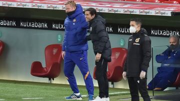 Marcelino con Koeman.