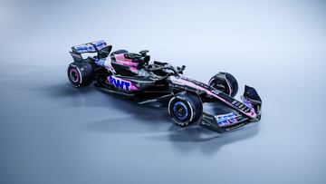 Presentaci車n del coche de F車rmula Uno BWT Alpine Racing A524 durante la presentaci車n de la temporada 2024 del equipo Alpine, en Enstone, en el centro de Inglaterra.