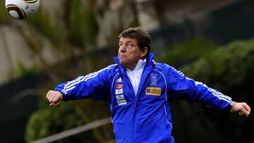 El alemán Otto Rehhagel, entrenador de Grecia en el Mundial de 2010.