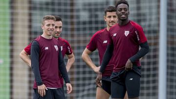 Muniain, con Williams ayer