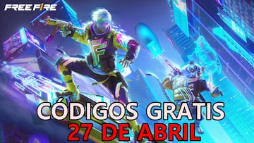 Free Fire | C車digos de hoy domingo 27 de abril de 2025: recompensas gratis