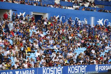 La grada del Gol Norte.