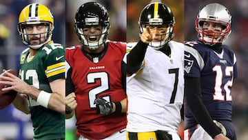 Póker mágico de quarterbacks en las finales de conferencia NFL