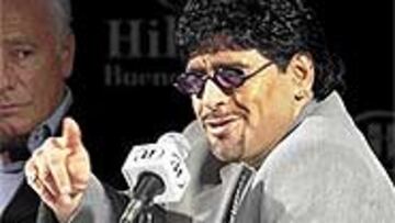 <b>EL REGRESO.</B> El Pelusa será comentarista en la Liga que le vio triunfar.