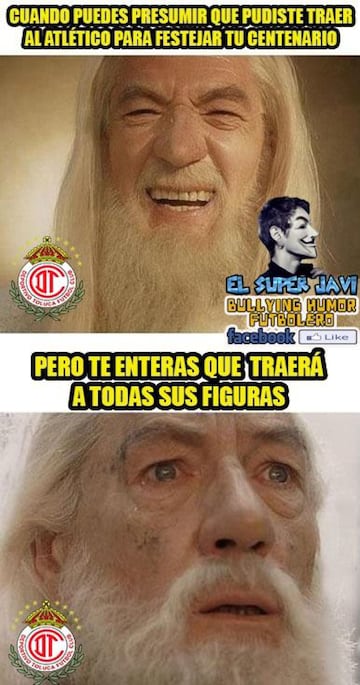 Toluca y Atlético de Madrid empatan y los memes se aburren