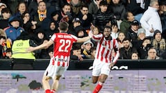 Valencia 1-2 Athletic Club: resumen, goles y resultado