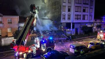 Una explosión de gas derrumba un edificio en Santander: al menos tres muertos