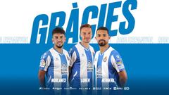 Morlanes, Loren y Yangel Herrera dejan de ser del Espanyol