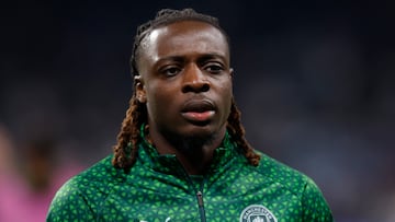 Soccer Football - UEFA Champions League - Real Madrid v Manchester City - Santiago Bernabeu, Madrid, Spain - December 10, 2025 Manchester City's Jeremy Doku during the warm up before the match Action Images via Reuters/Andrew Couldridge